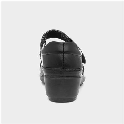 Elinor Womens Black Bar Shoe