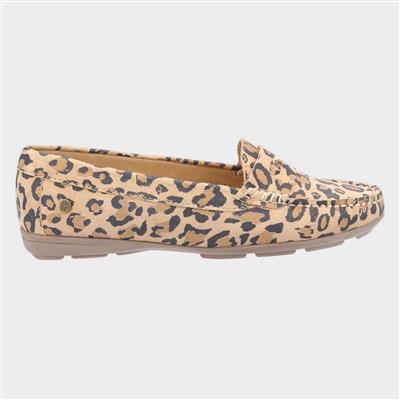Margot Womens Suede Leopard Loafer