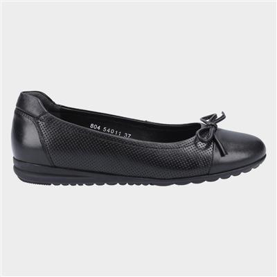 Jolene Womens Leather Shoe in Black