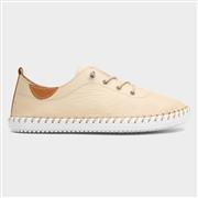 Lunar St. Ives Womens Beige Leather Casual Shoe (Click For Details)