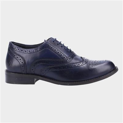 Natalie Womens Navy Leather Brogue