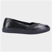 Hush Puppies Womens Tiffany Black Leather Shoe (Click For Details)