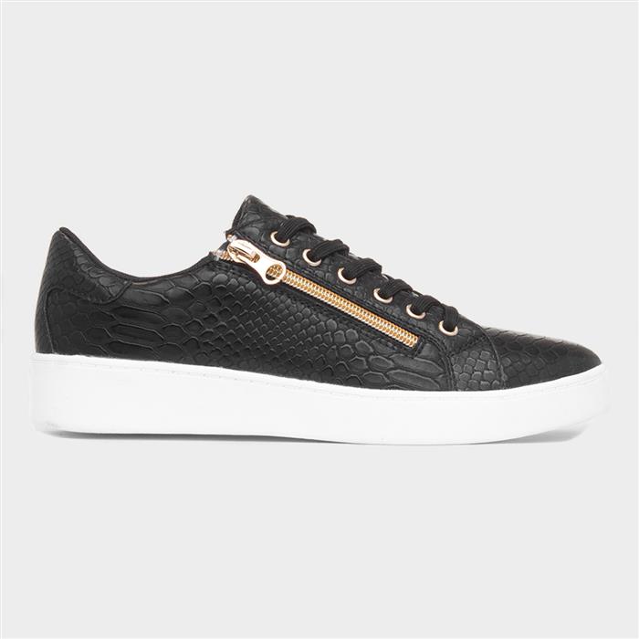 Gym Womens Black Lace Up Shoe