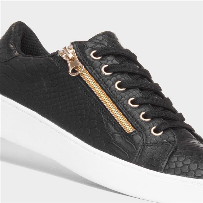 Gym Womens Black Lace Up Shoe