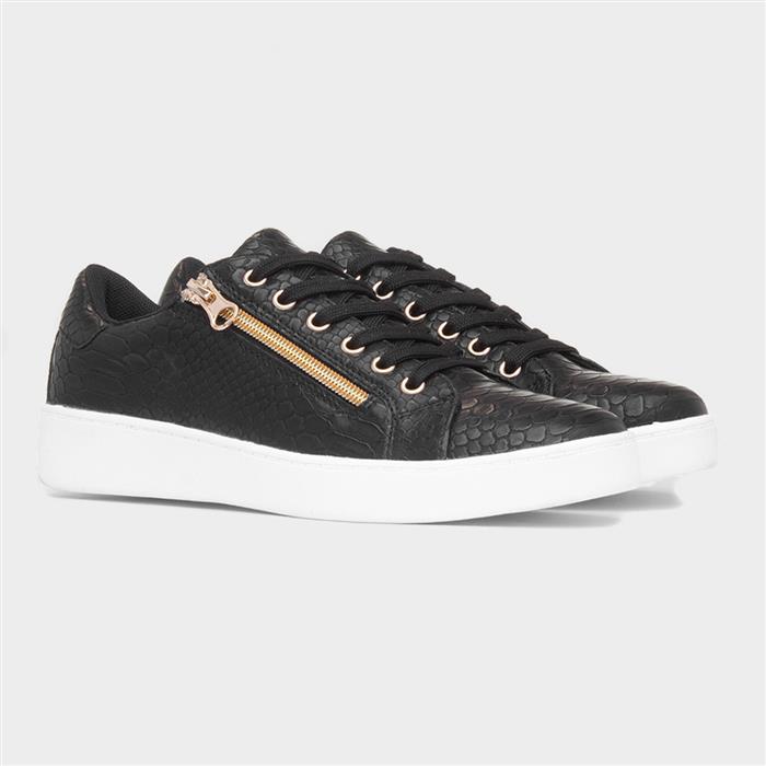 Gym Womens Black Lace Up Shoe