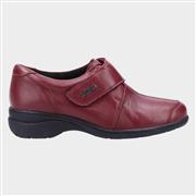 Cotswold Cranham Womens Red Leather Shoe (Click For Details)