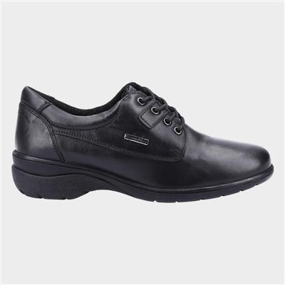 Ruscombe Womens Black Leather Lace Shoe