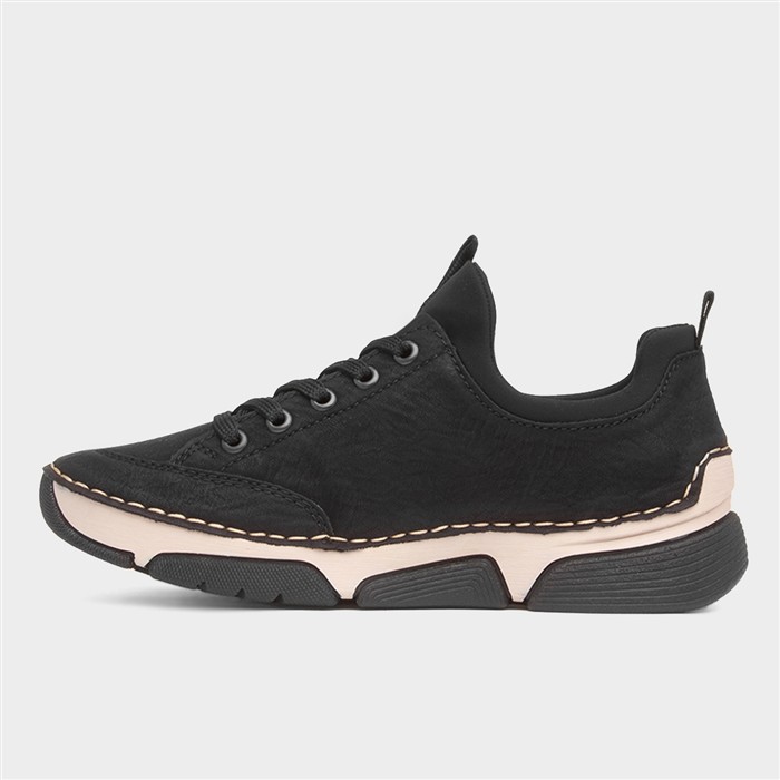 Stuttgart Antistress Womens Black Zip Shoe