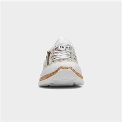Antistress Womens White Multi Casual Shoe