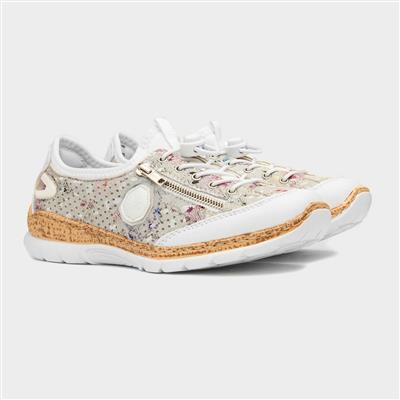 Antistress Womens White Multi Casual Shoe
