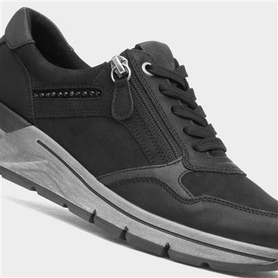 Isabella Womens Black Casual Shoe