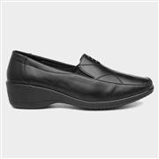 Softlites Womens Black Casual Wedge Shoe (Click For Details)