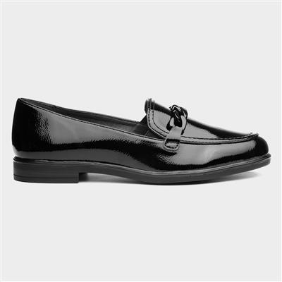 Womens Black Patent Loafers