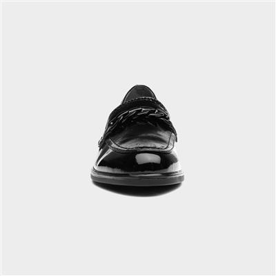 Womens Black Patent Loafers