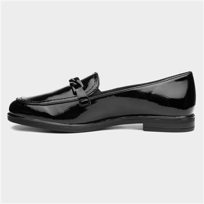 Womens Black Patent Loafers