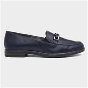 Jana Softline Womens Navy Chain Loafer (Click For Details)