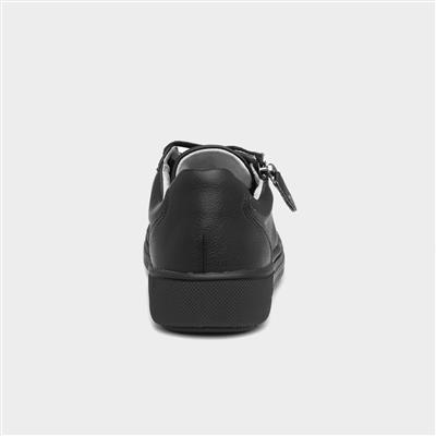 Softline Womens Black Casual Shoe
