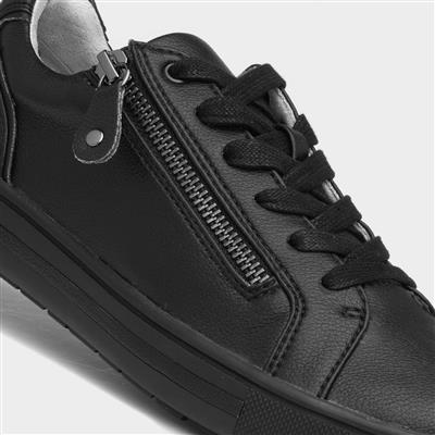 Softline Womens Black Casual Shoe
