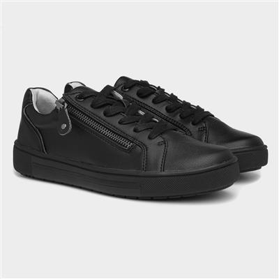Softline Womens Black Casual Shoe