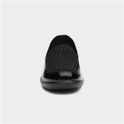 Susan Womens Black Slip On Shoe