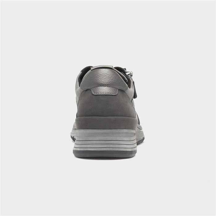 Isabella Womens Grey Lace Up Casual Shoe