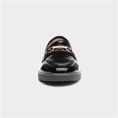 Carrie Womens Black Patent Loafer
