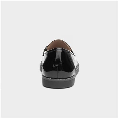 Carrie Womens Black Patent Loafer