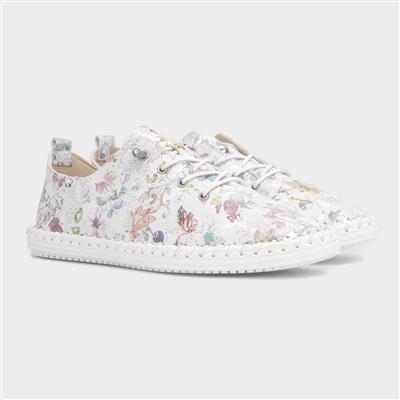 Exbury Womens White Leather Shoe