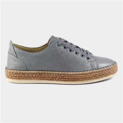 Malden Womens Grey Leather Shoe