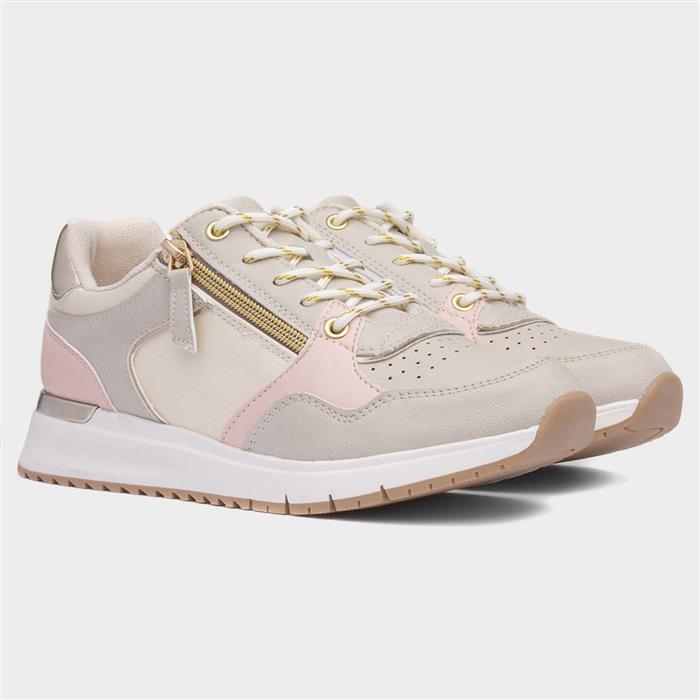 Lilley & Skinner Pitch Womens Off-White Trainer-120303 | Shoe Zone