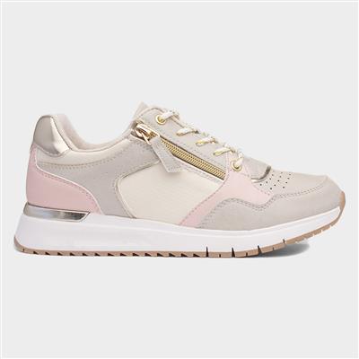 Pitch Womens Beige Trainer