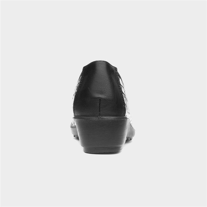 Chicago Womens Black Wedge Shoe