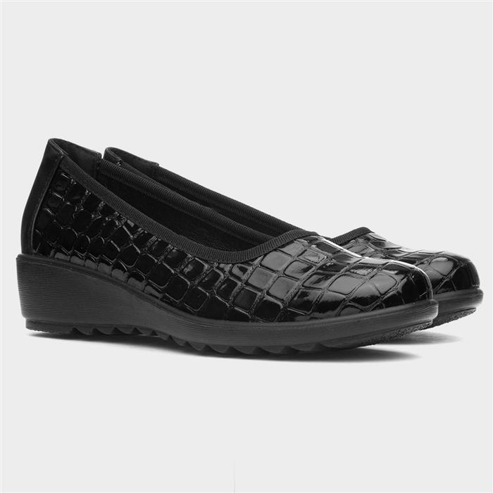 Chicago Womens Black Wedge Shoe