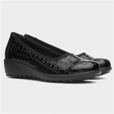 Chicago Womens Black Wedge Shoe