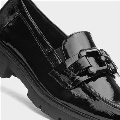 Kimberley Womens Black Patent Loafer