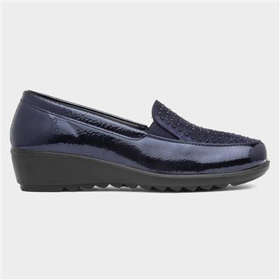 Susan Womens Blue Casual Shoe