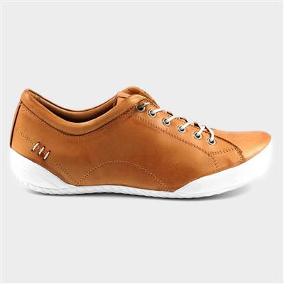 Carrick Womens Tan Leather Casual Shoe