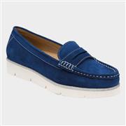 Lotus Asher Womens Blue Suede Loafer (Click For Details)