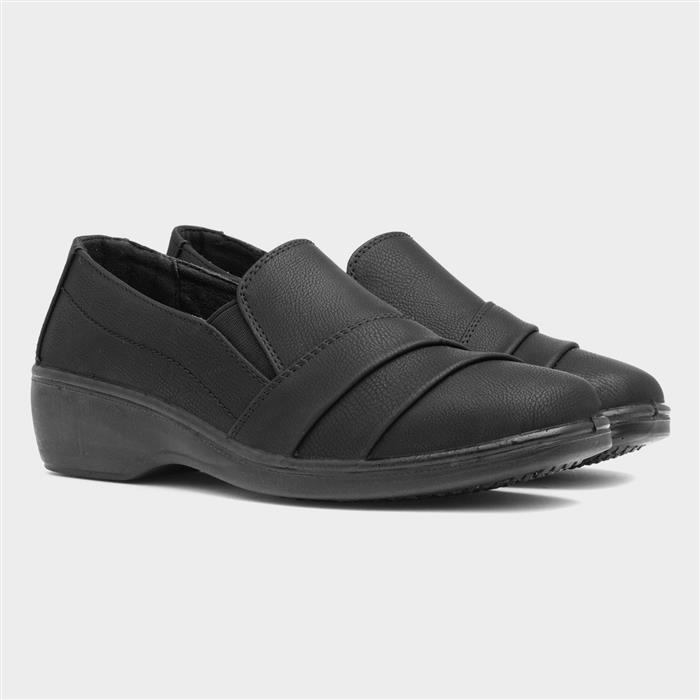 Softlites Dawn Womens Black Slip On Shoe 120428 Shoe Zone