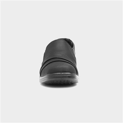 Dawn Womens Black Slip On Shoe