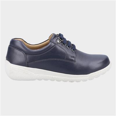Cathy Womens Blue Leather Shoe