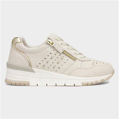 Oval Womens Beige Casual Trainer