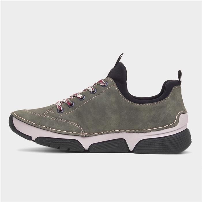 Stuttgart Antistress Womens Green Zip Shoe