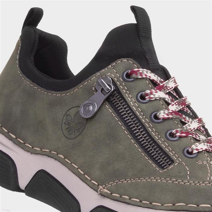 Stuttgart Antistress Womens Green Zip Shoe