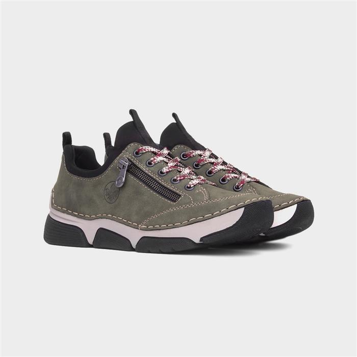 Stuttgart Antistress Womens Green Zip Shoe