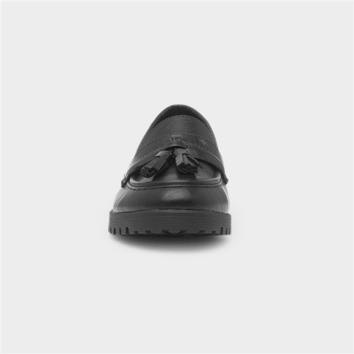 Shanghai Womens Black Tassel Loafer