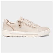 Soft Line Jenny Womens Beige Lace Up Wide Fit Shoe (Click For Details)