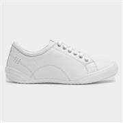 Lunar Carrick Womens White Leather Shoe (Click For Details)