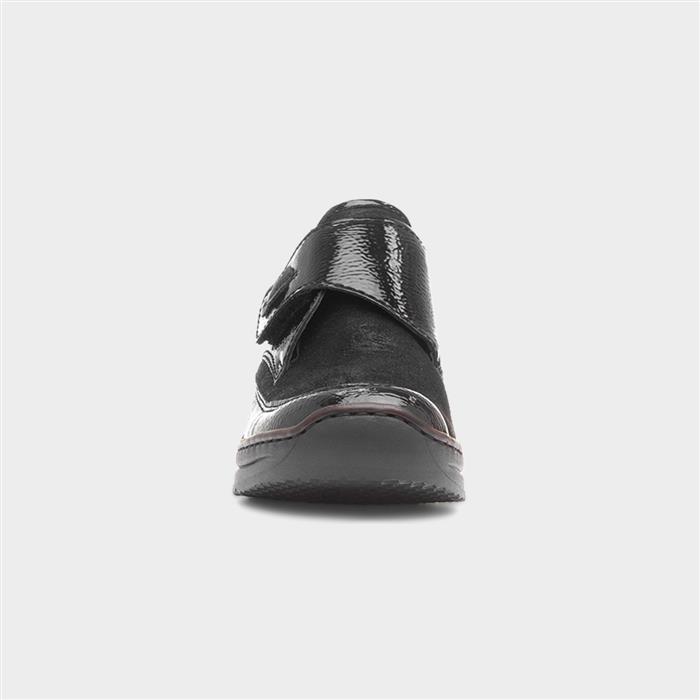 Antistress Womens Black Patent Leather Shoe
