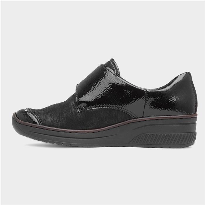 Antistress Womens Black Patent Leather Shoe